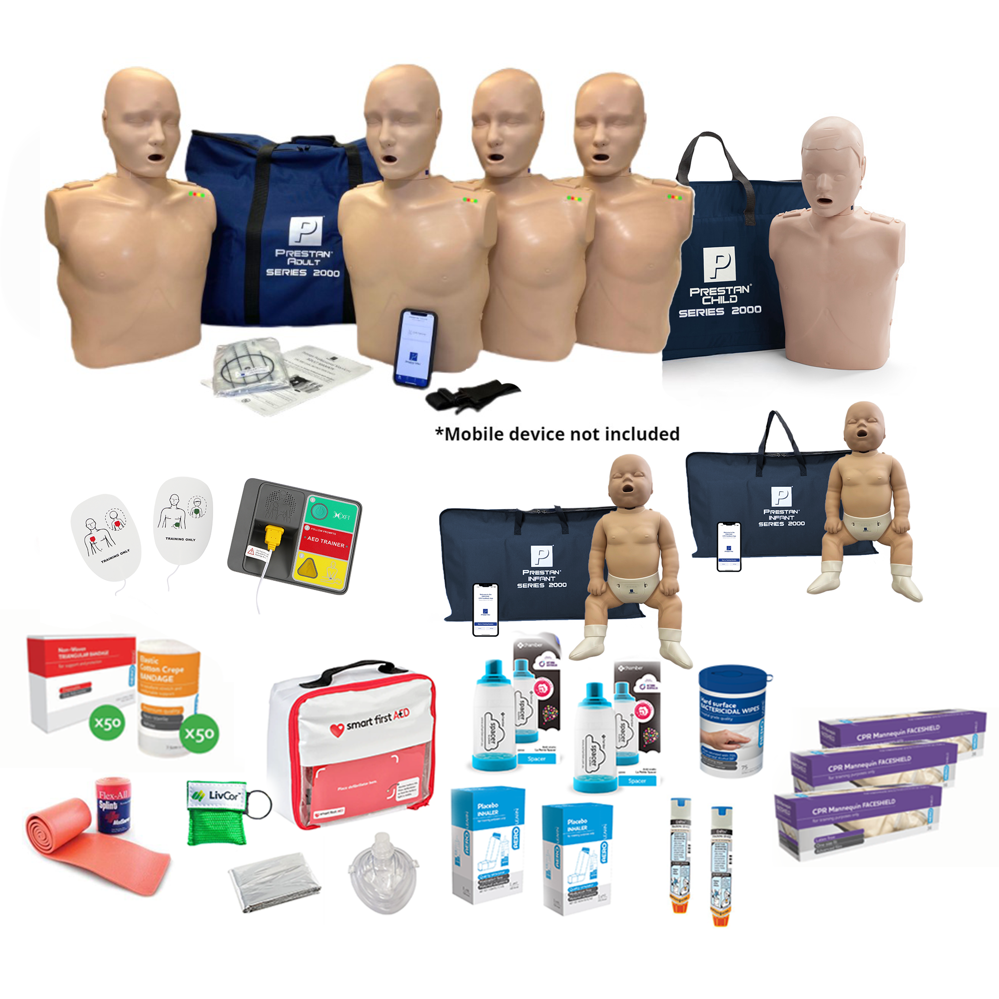 PRESTAN Professional Series 2000 CPR / First Aid Trainer Starter Kit | 120N
