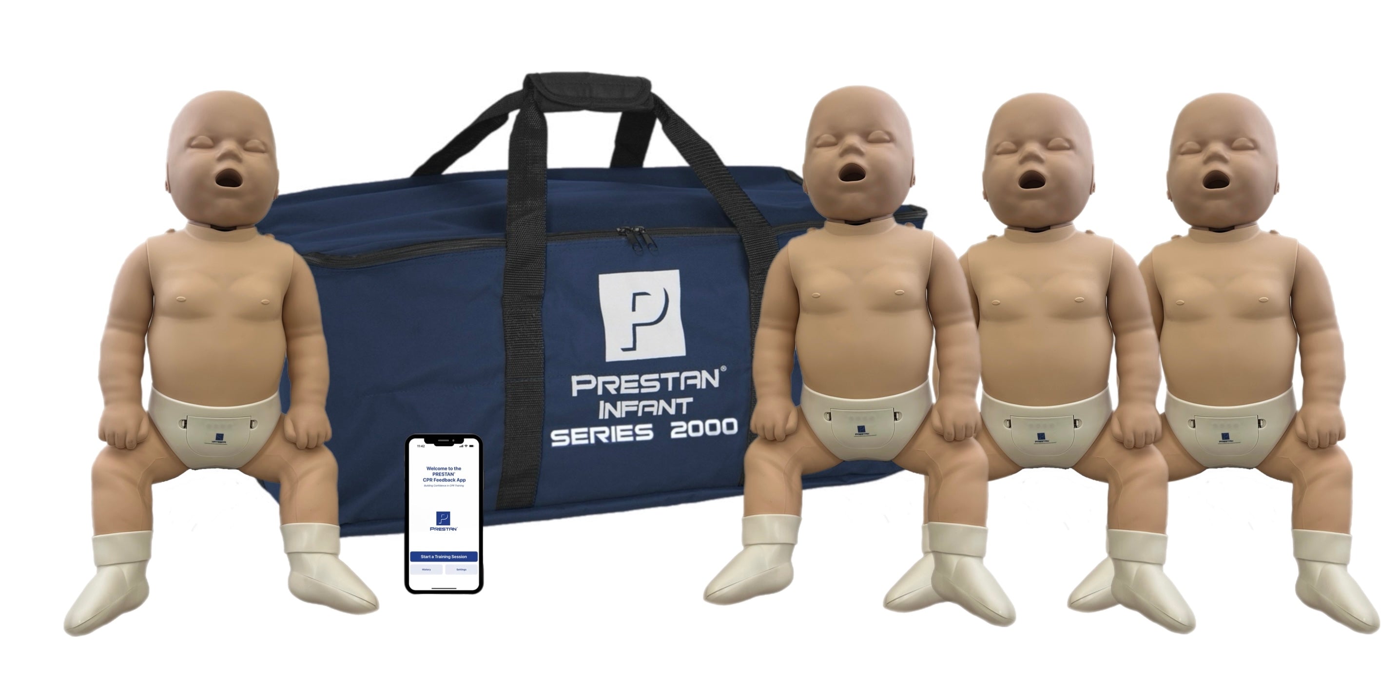 PRESTAN Professional Infant Series 2000 Manikin with Advanced CPR Feedback | 4-Pack