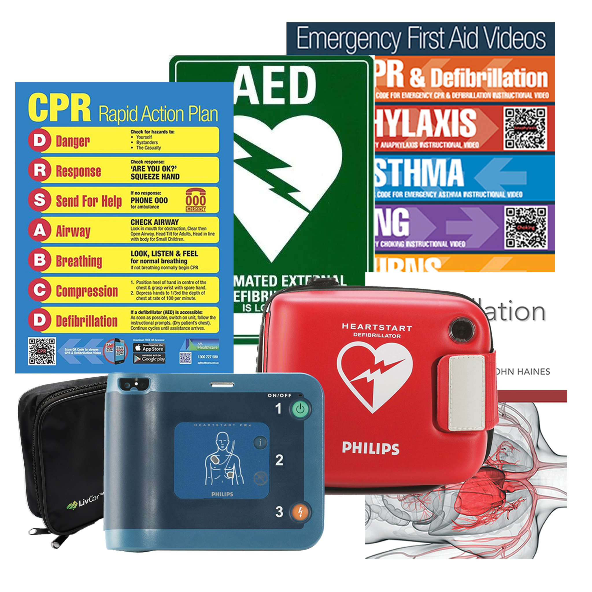 Philips HeartStart FRx Defibrillator Package | No Wall Cabinet Save $80 | Philips | Available from LivCor Australia