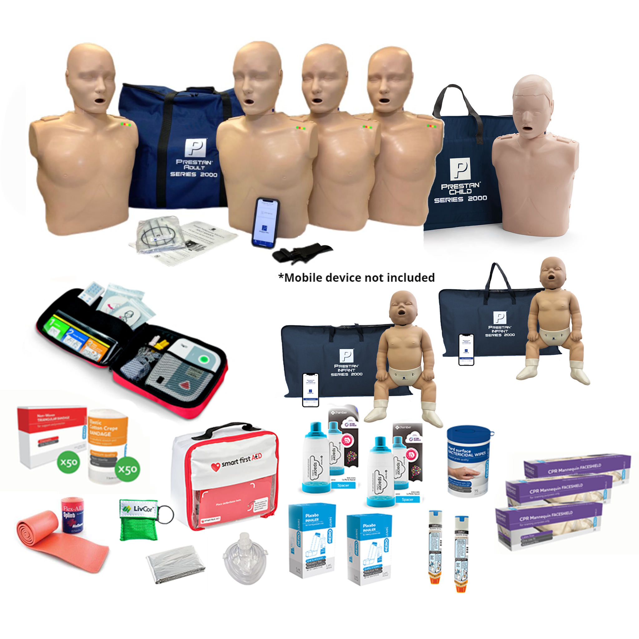 PRESTAN Professional Series 2000 CPR / First Aid Trainer Starter Kit