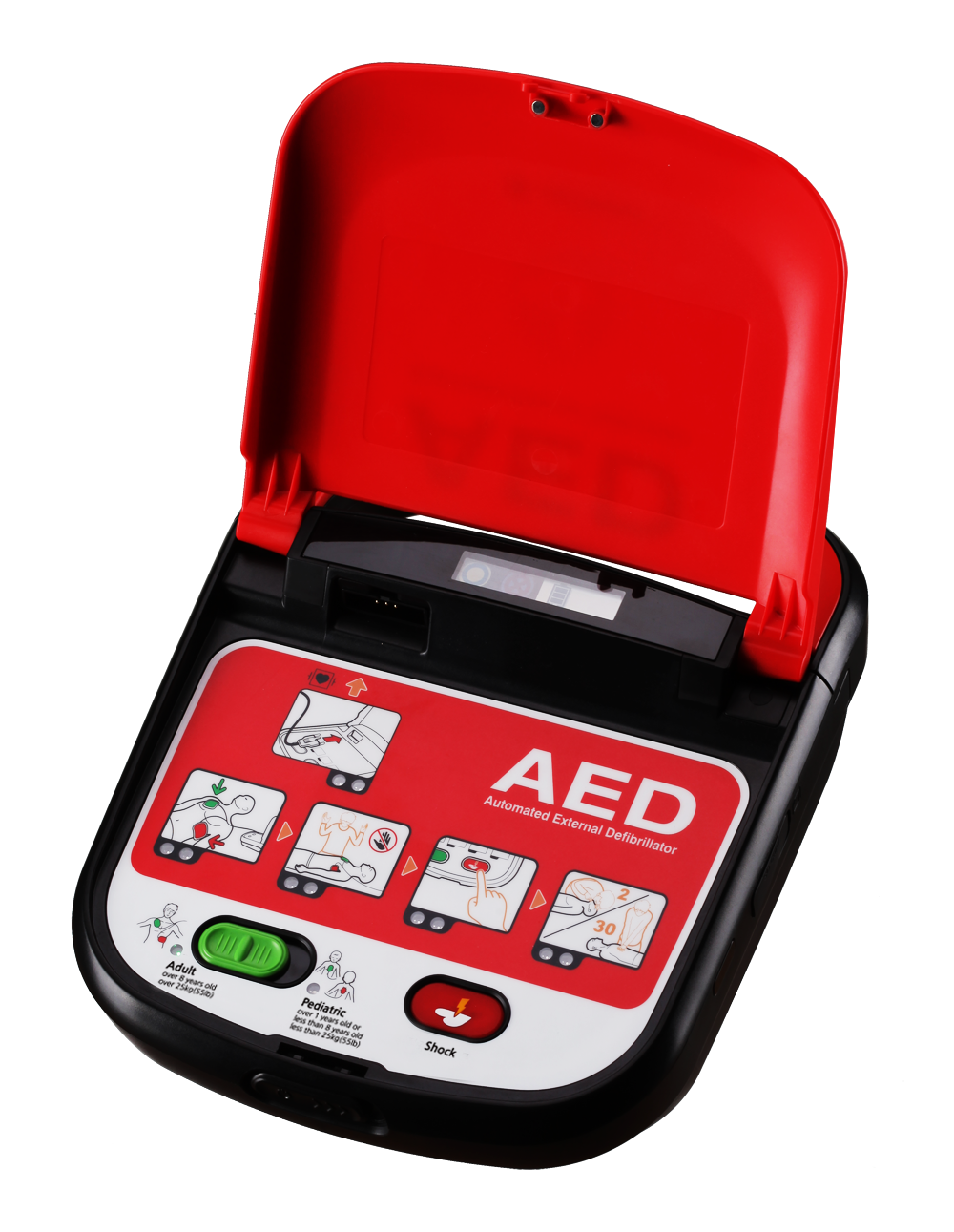 Mediana A15 Adult/Child Defibrillator Package | With Alarmed Wall Cabinet