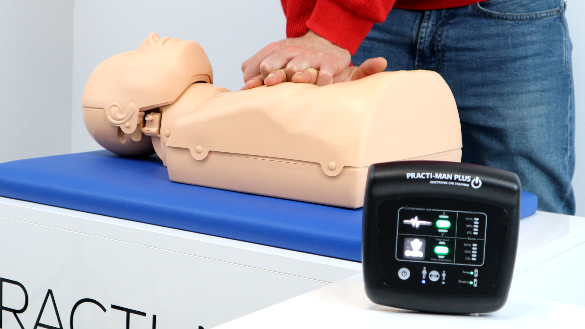 PractiMan Plus CPR / First Aid Trainer Starter Kit | With Electronic Feedback