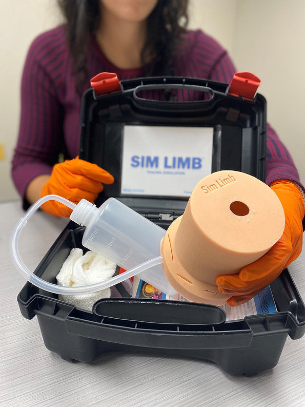 Sim Limb Kit | Wound Packing & Tourniquet Trainer Regular Skin Tone | Sim Limb | Available from LivCor Australia