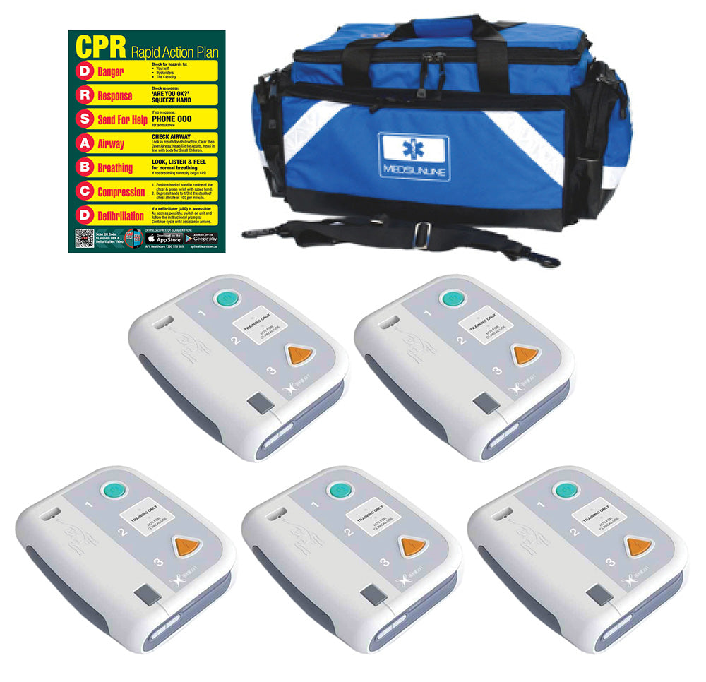 XFT 120C+ 5 x AED Multi Pack & Bag | LivCor | Available from LivCor Australia