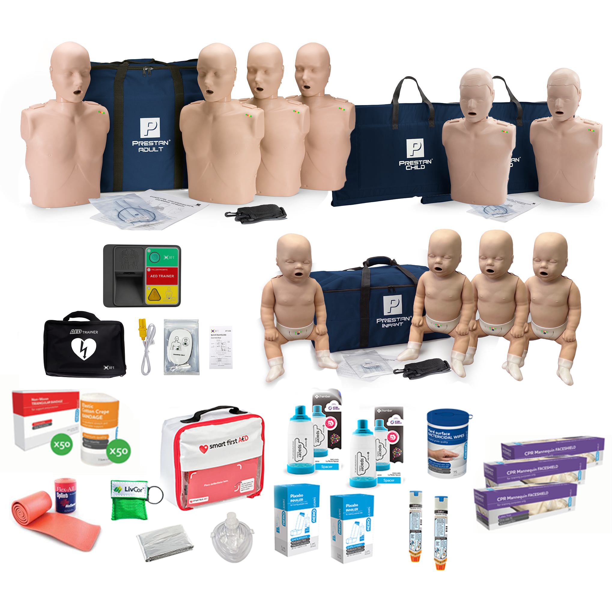 PRESTAN Professional CPR / First Aid Trainer Starter Kit | 2 PLUS | Prestan | Available from LivCor Australia