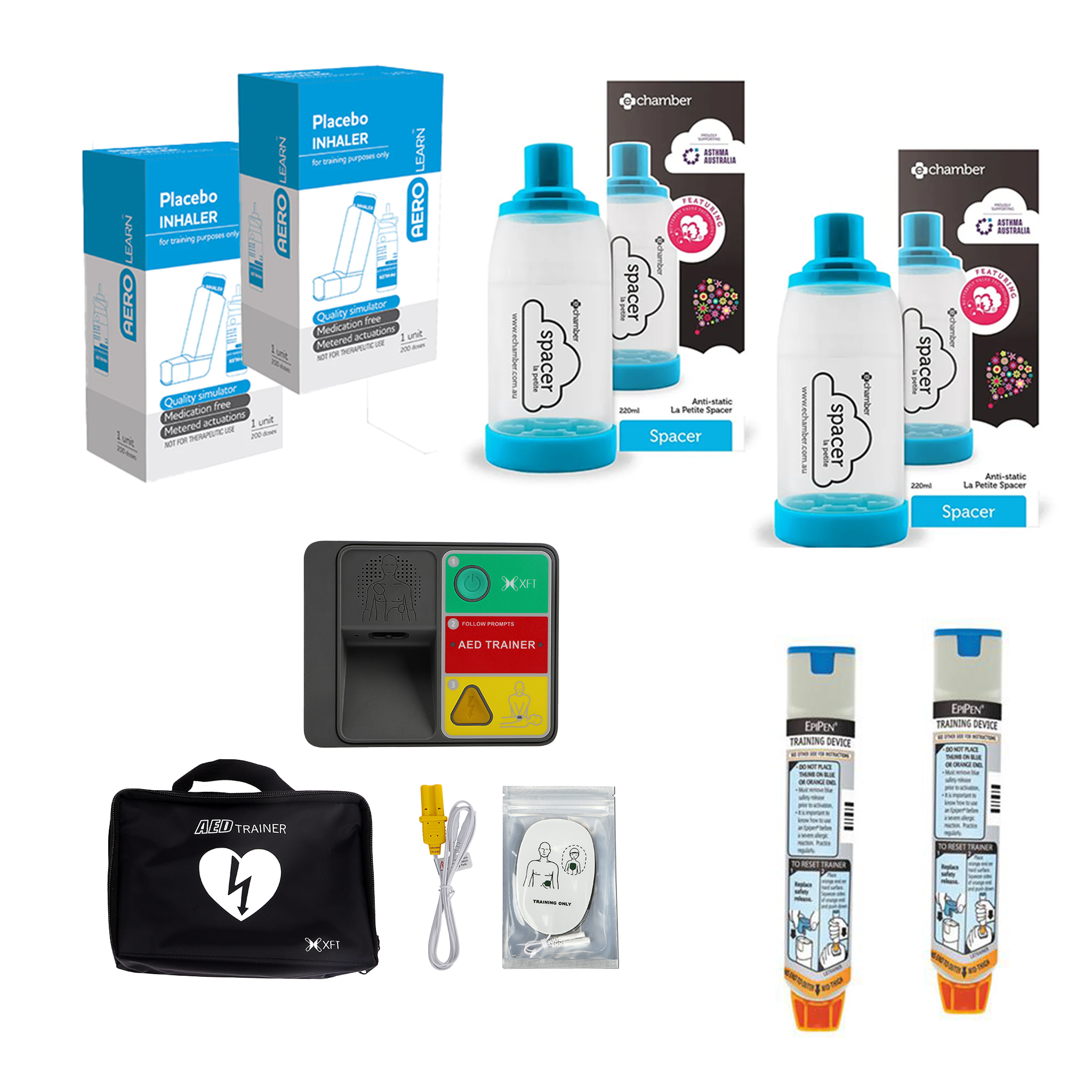 Asthma & Anaphylaxis AED Trainer Pack #2N | LivCor | Available from LivCor Australia