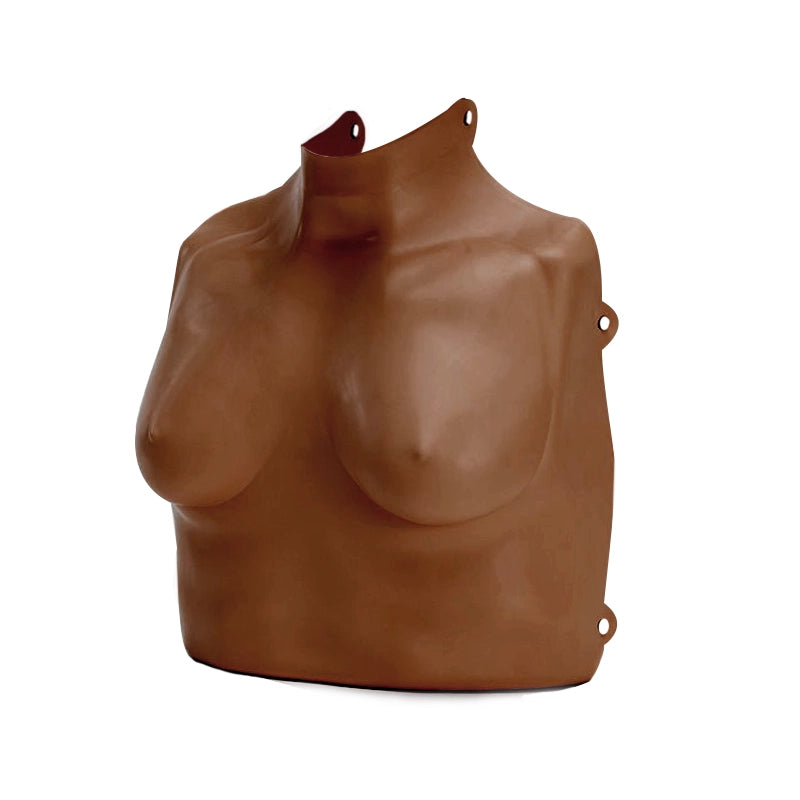Practi-Man Female Chest Skin Single | Dark