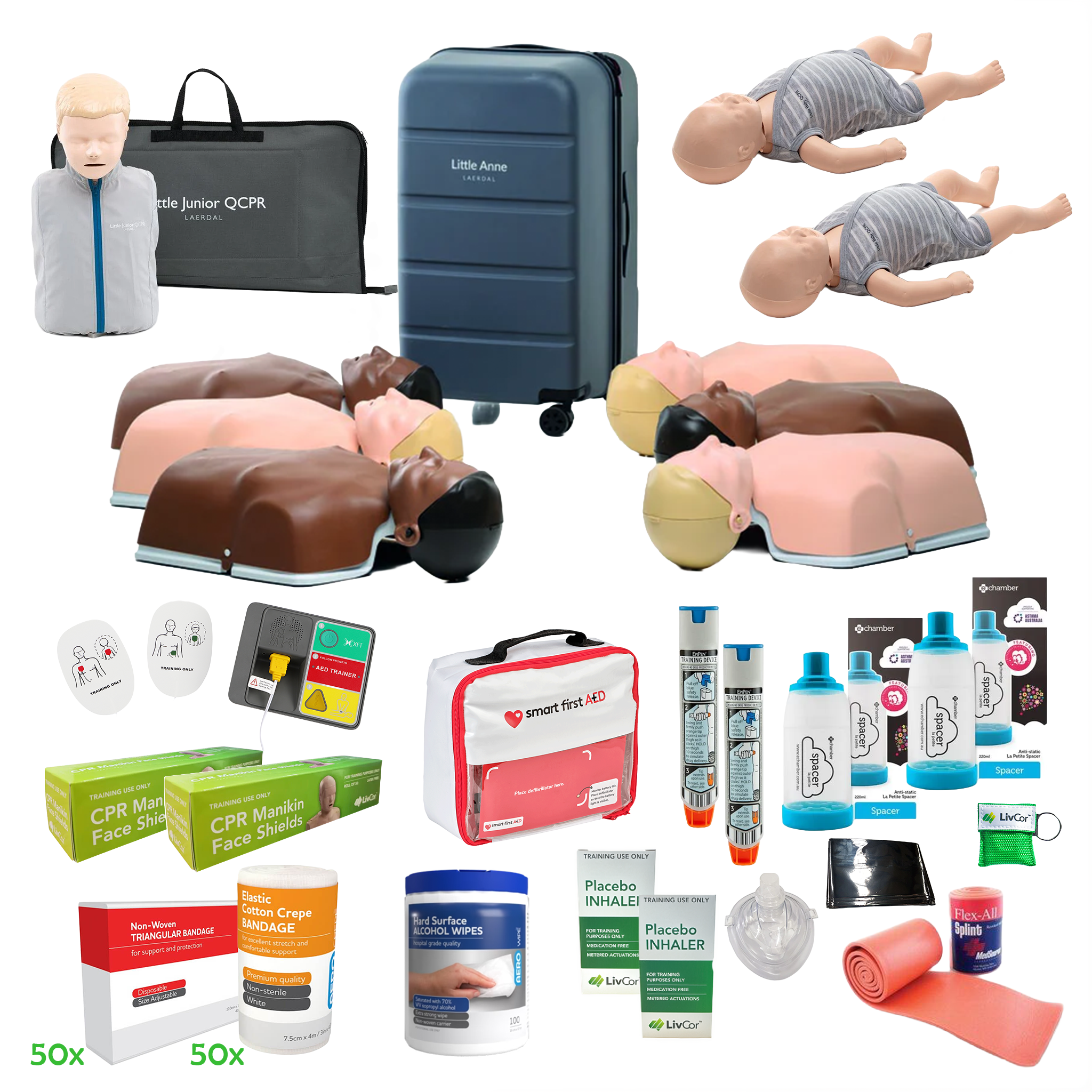 Laerdal QCPR Combo / First Aid Trainer Starter Kit