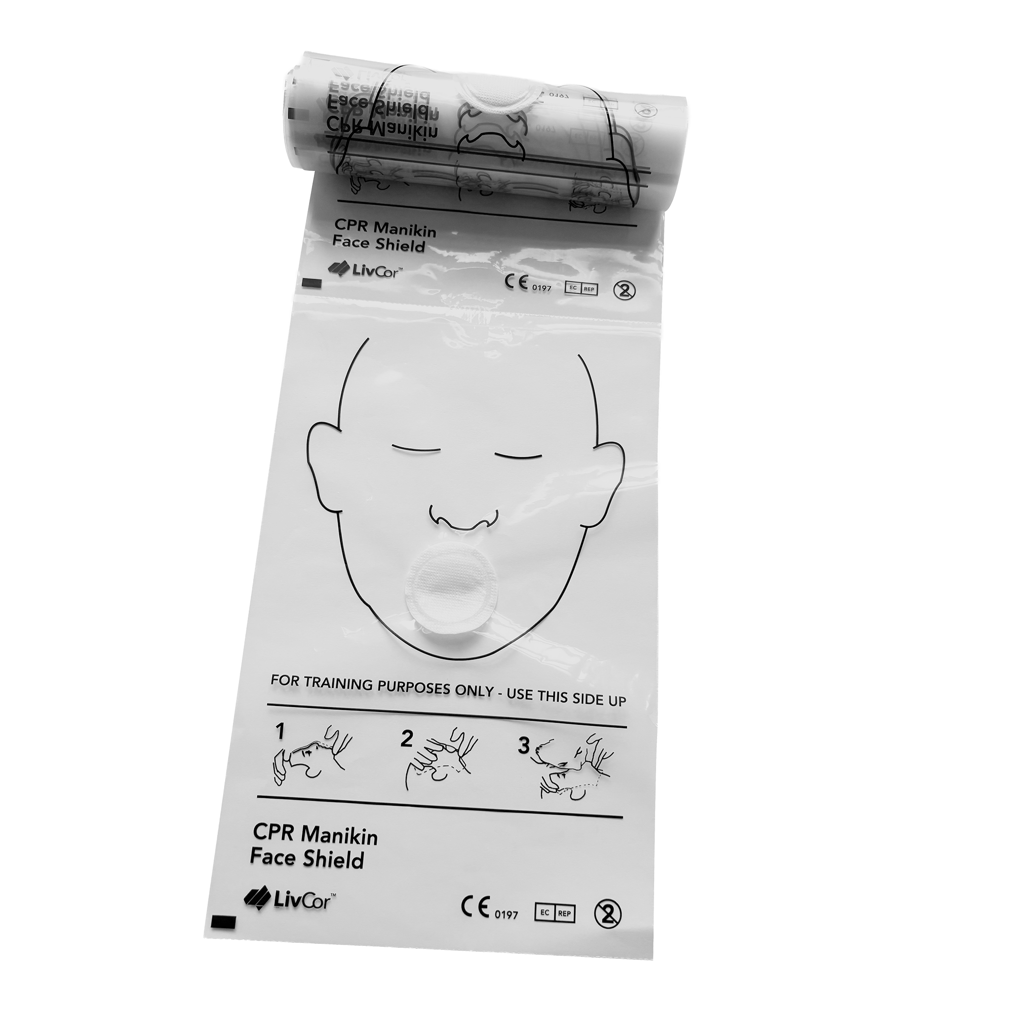 CPR Manikin Face Shields | 50 Roll