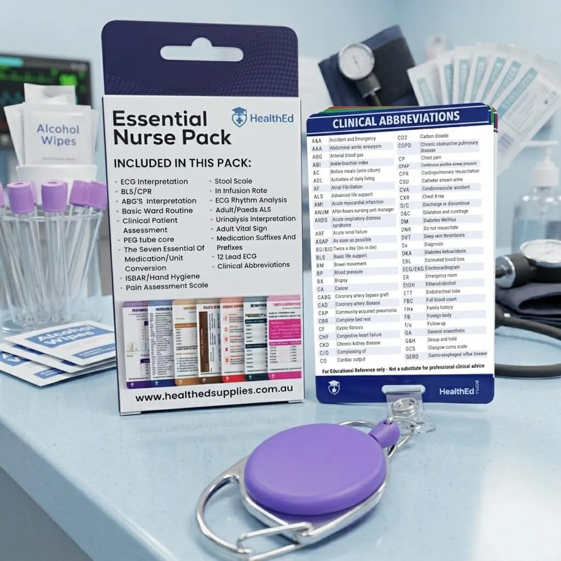 Essential Nurse Pack | Clinical Reference Cards Set