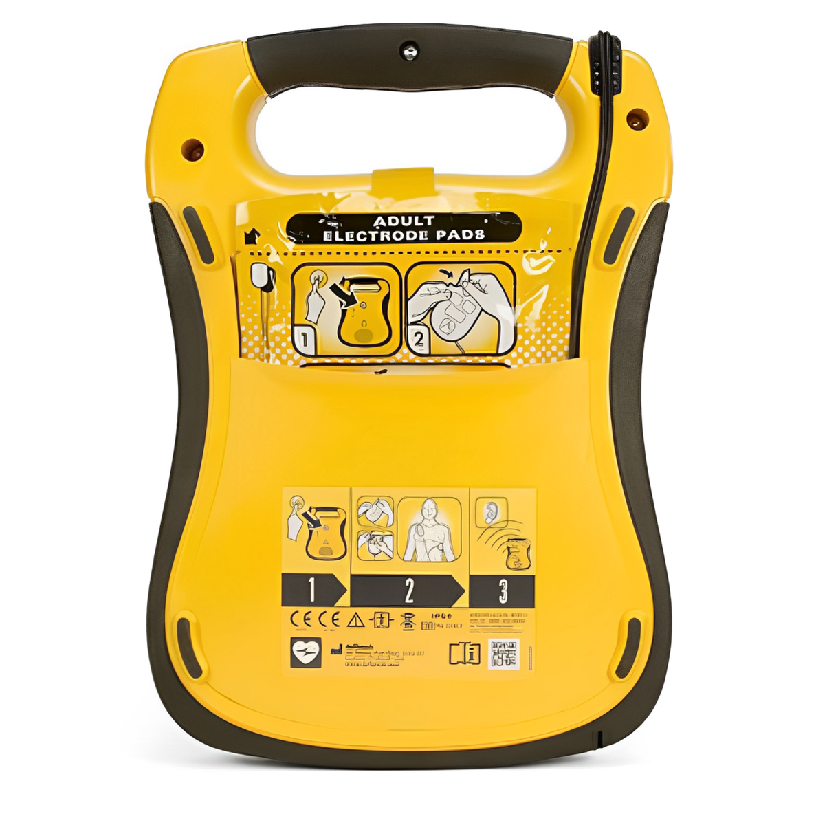 Defibtech Lifeline Fully Automatic Defibrillator Package | With Outdoor Alarmed Wall Cabinet