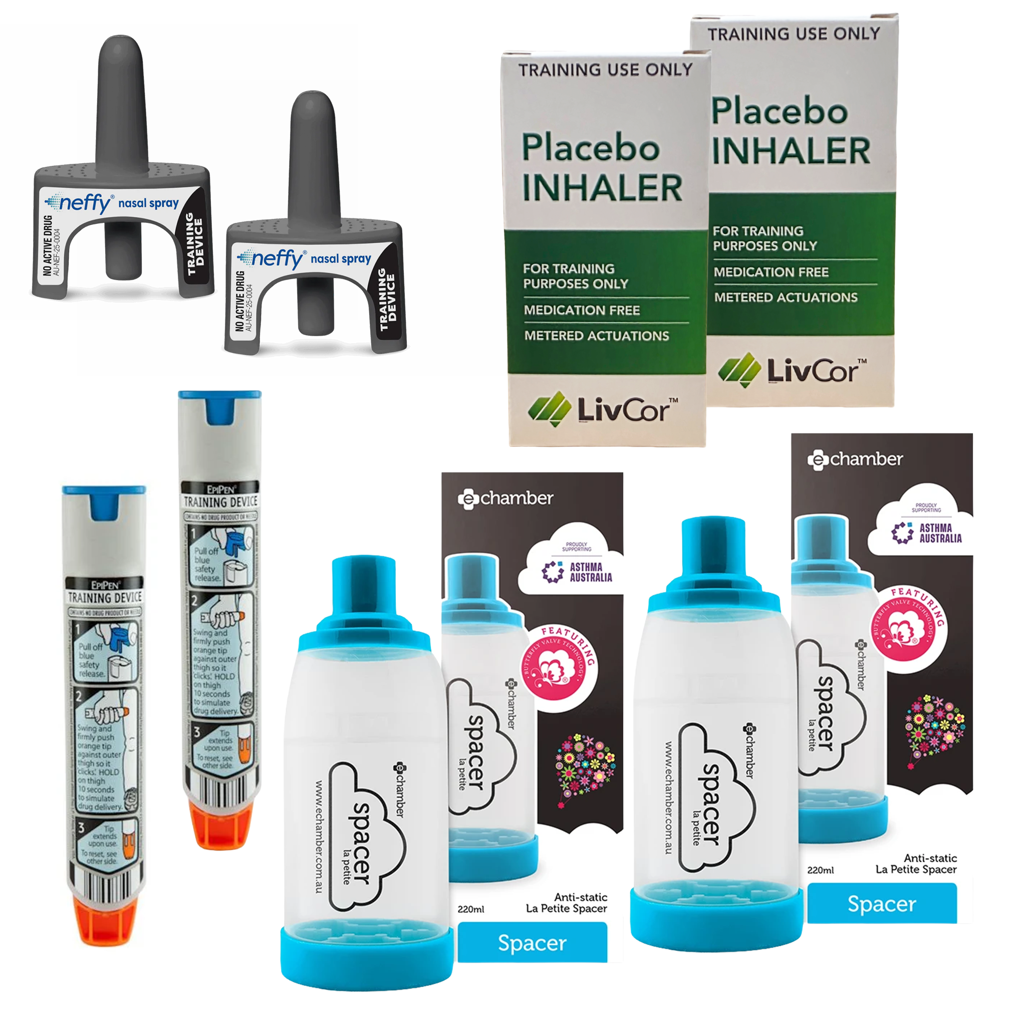 Asthma & Anaphylaxis Trainer Pack #1 | LivCor | Available from LivCor Australia