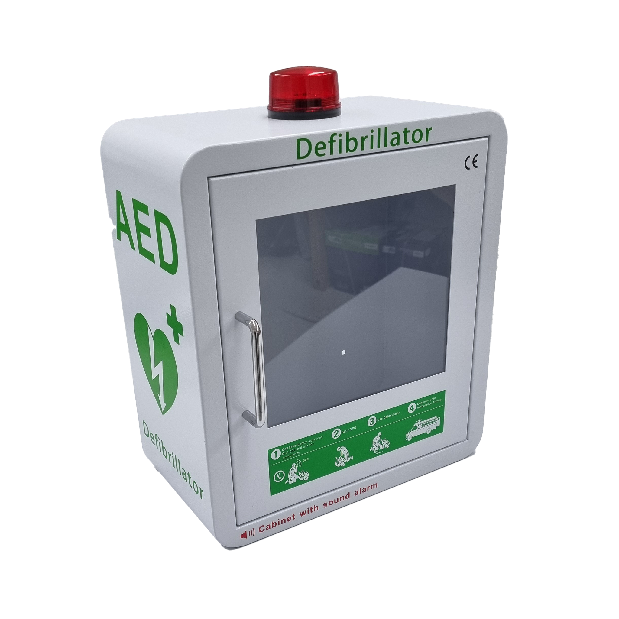 Mediana A15 Adult/Child Defibrillator Package | With Alarmed Wall Cabinet