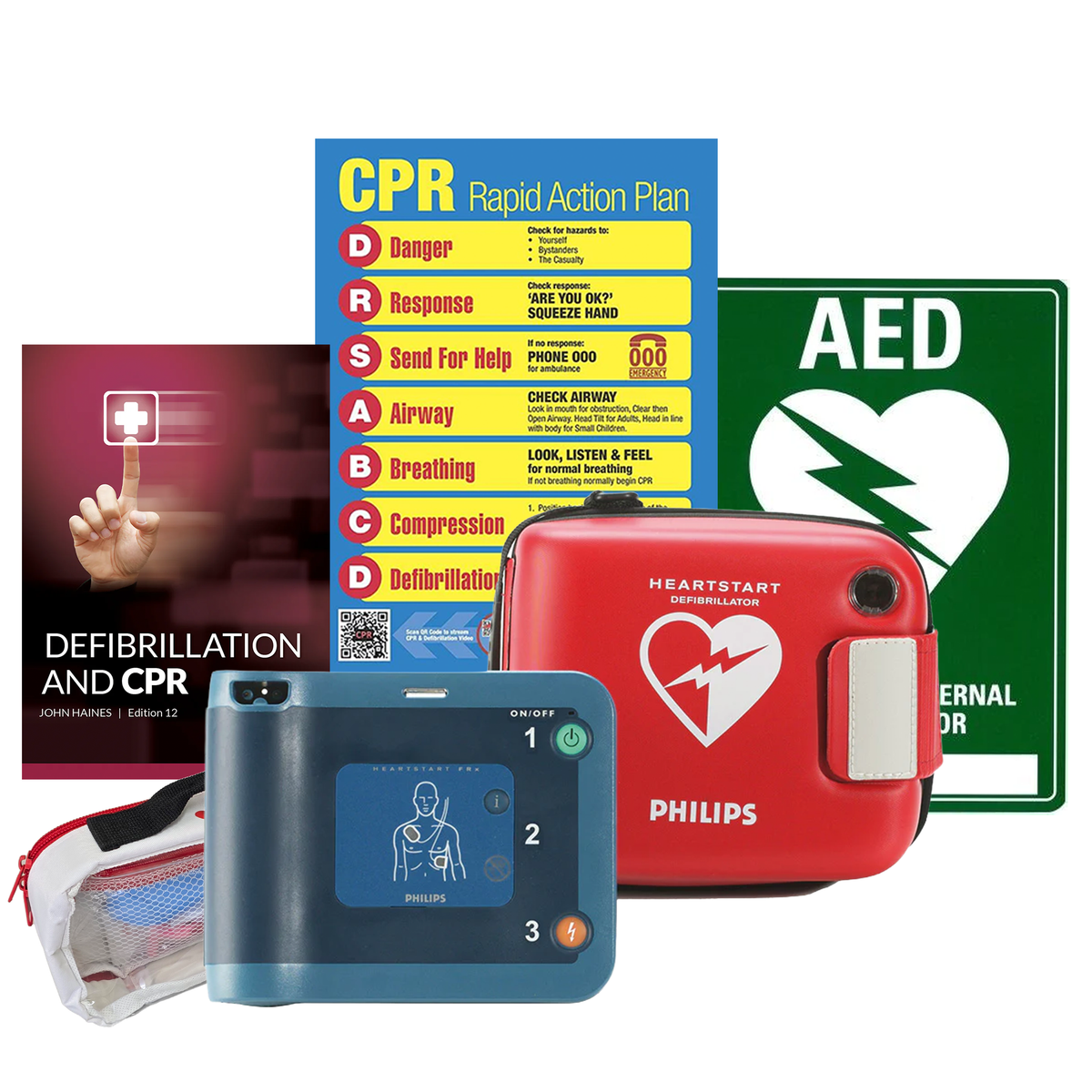 Philips HeartStart FRx Defibrillator Package | No Wall Cabinet Save $8