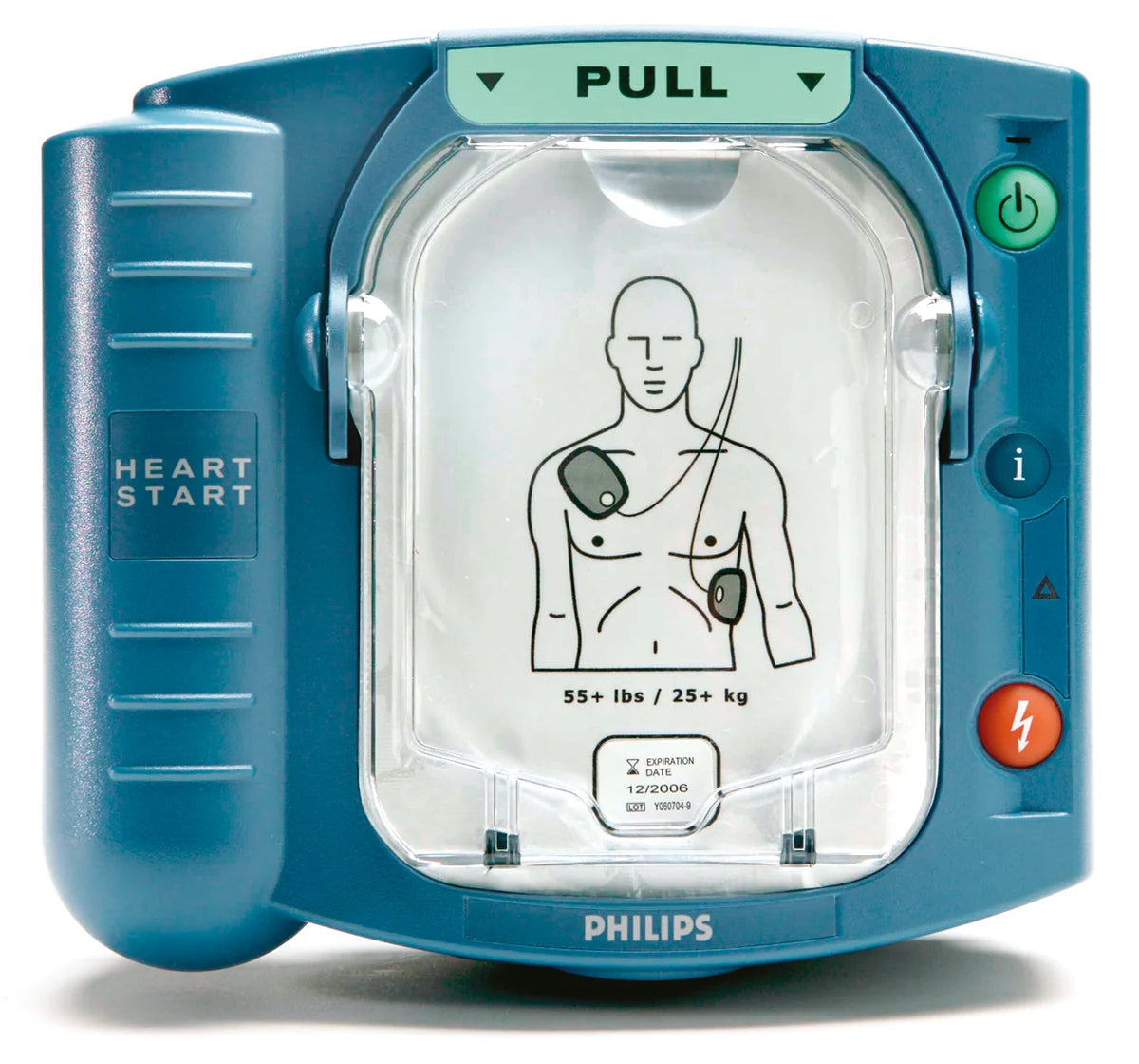 Philips HeartStart HS1 Defibrillator Package | With Outdoor Alarmed Wall Cabinet
