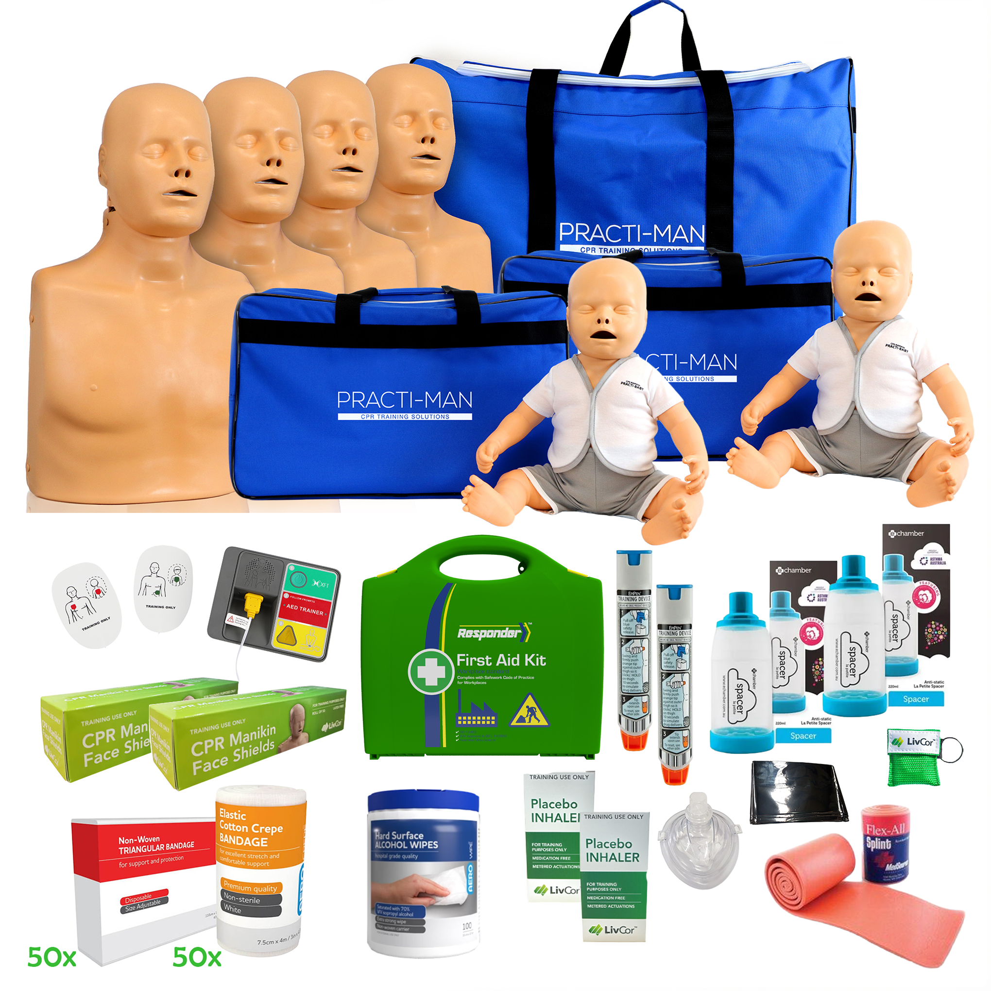 PractiMan Advance CPR / First Aid Trainer Starter Kit