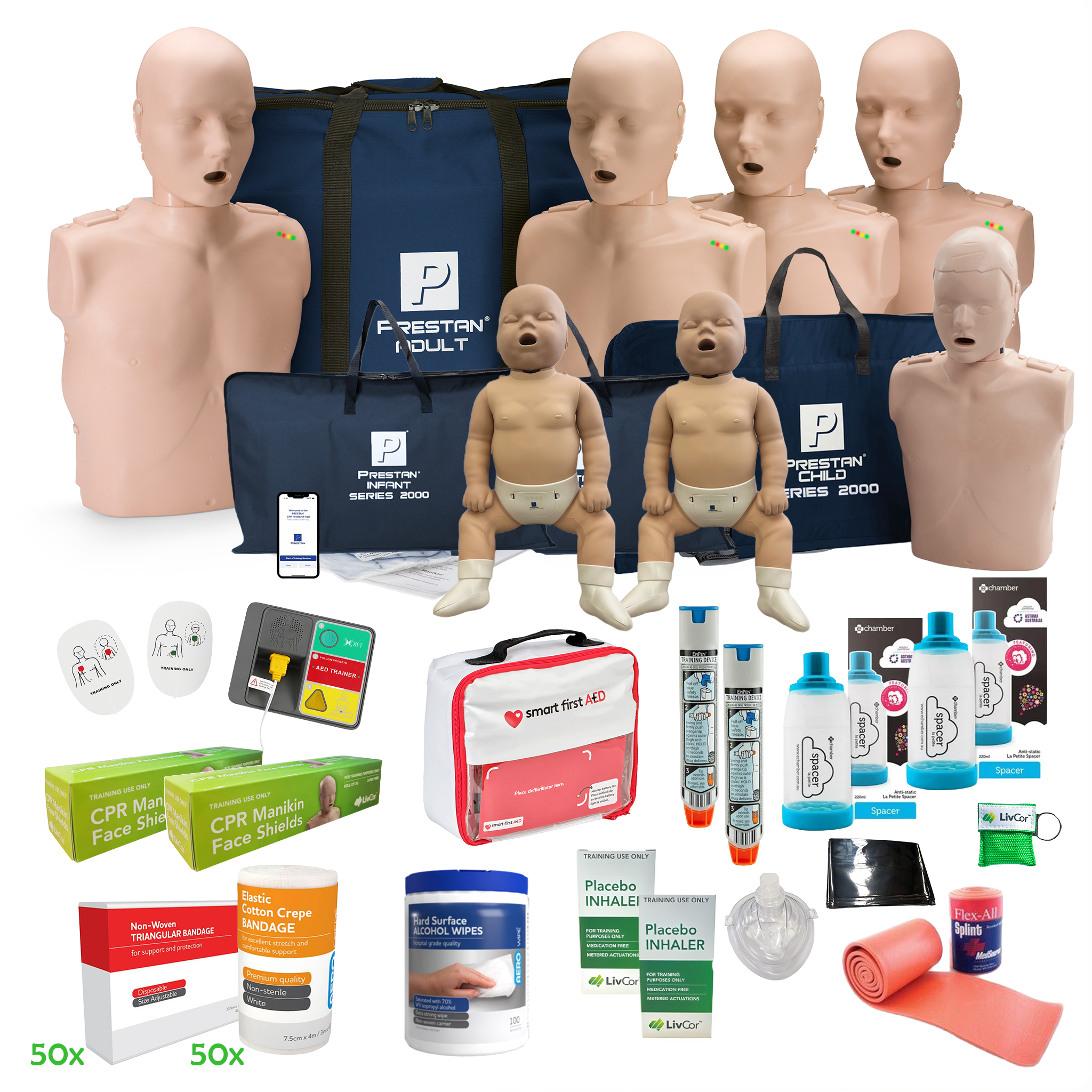 PRESTAN Professional Series 2000 CPR / First Aid Trainer Starter Kit