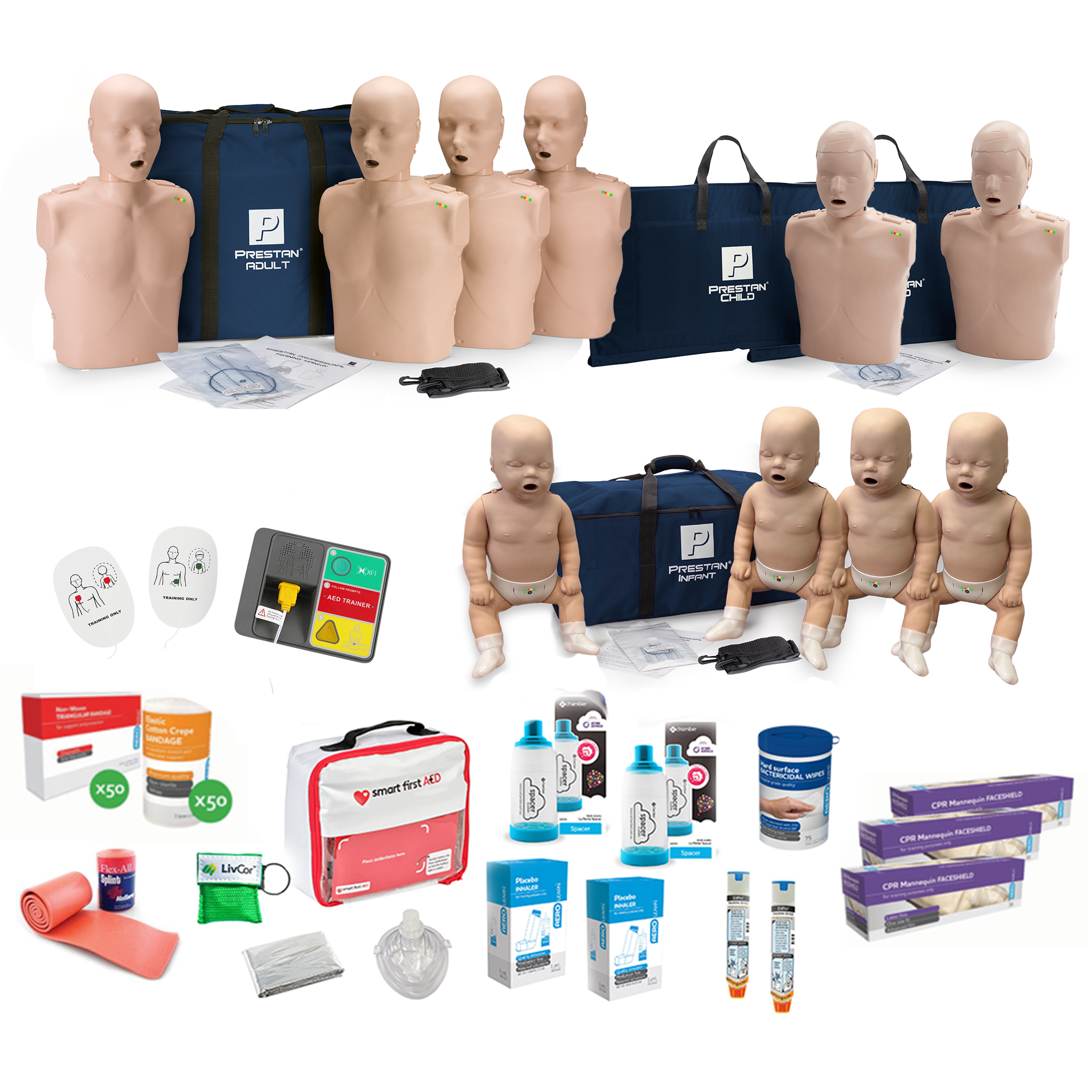 PRESTAN Professional CPR / First Aid Trainer Starter Kit | 2 PLUS | Prestan | Available from LivCor Australia