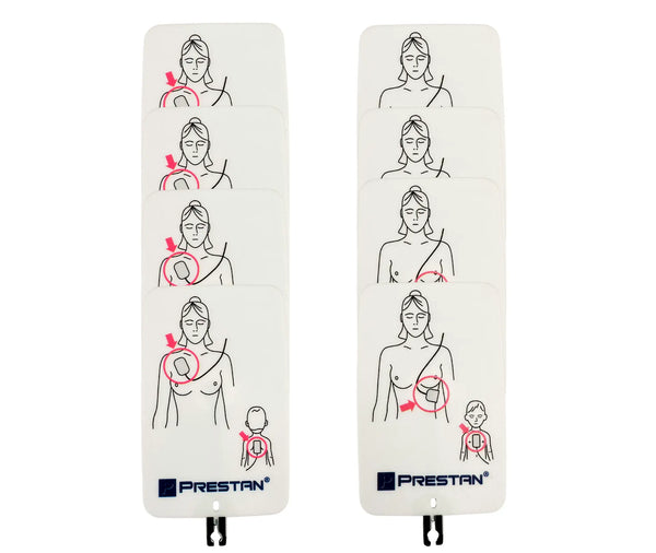 PRESTAN AED UltraTrainer Adult/Child Replacement Training Pad Set | 4-Pack