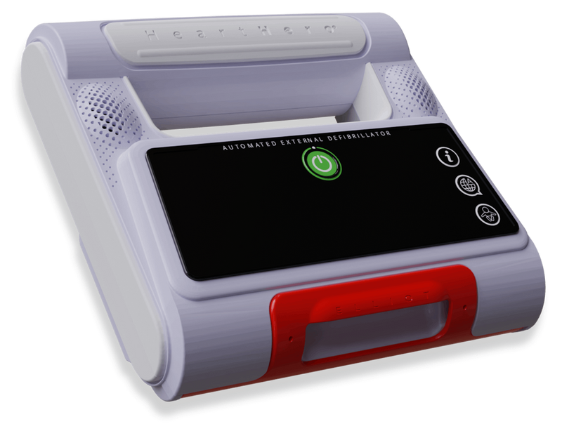 Elliot AED fully automatic portable defibrillator by HeartHero