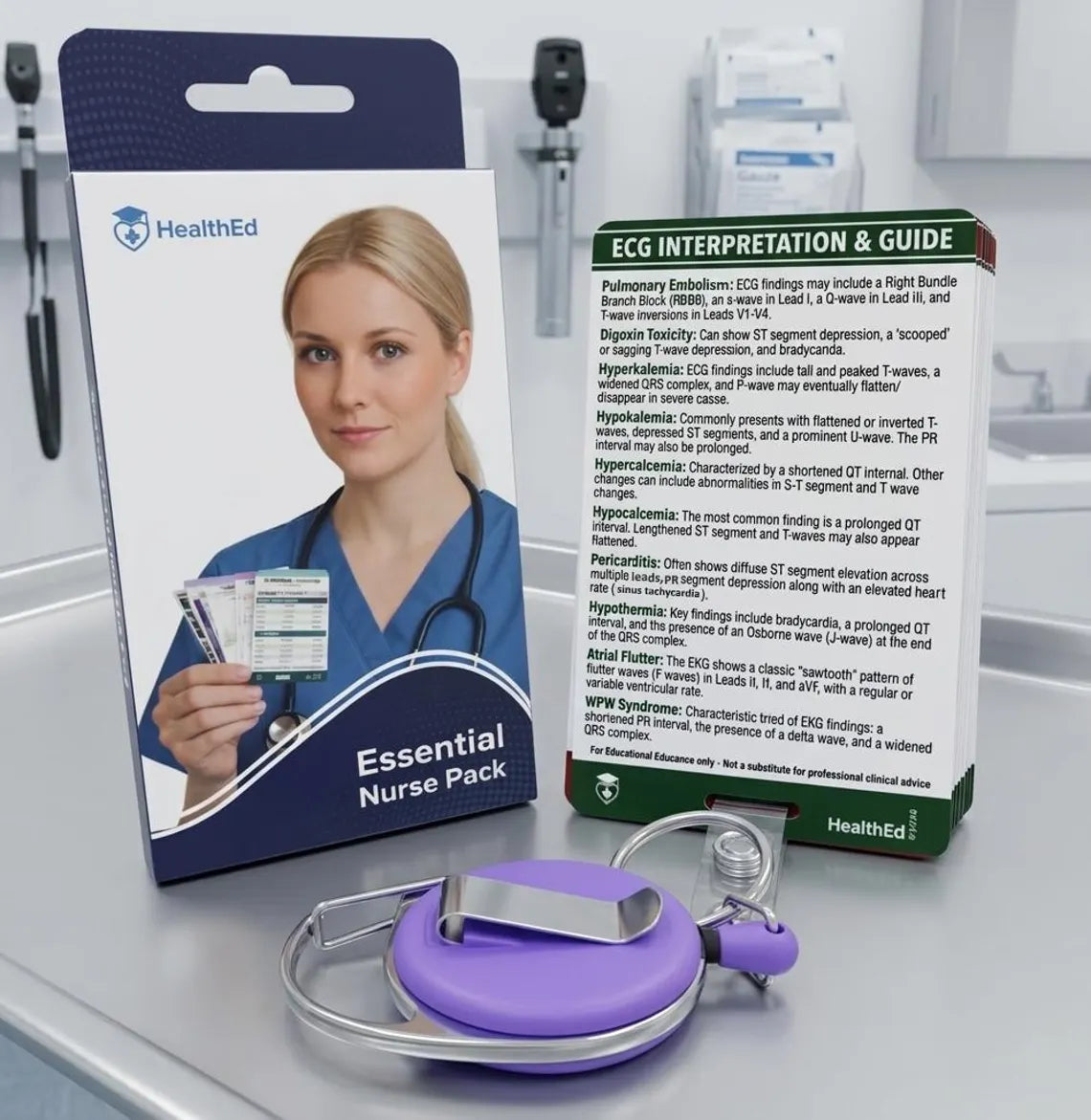 Essential Nurse Pack | Clinical Reference Cards Set