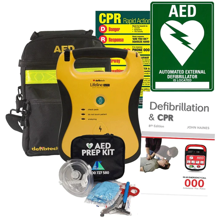 Defibtech Lifeline Defibrillator Package 5yr & Wall Cabinet (White)