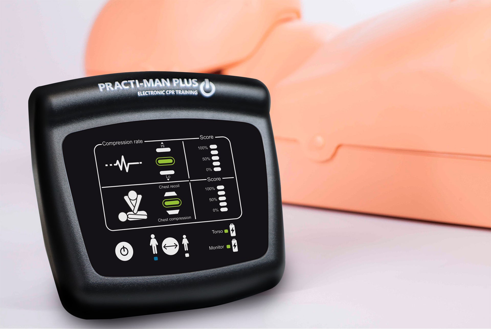 PractiMan Plus CPR / First Aid Trainer Starter Kit | With Electronic Feedback