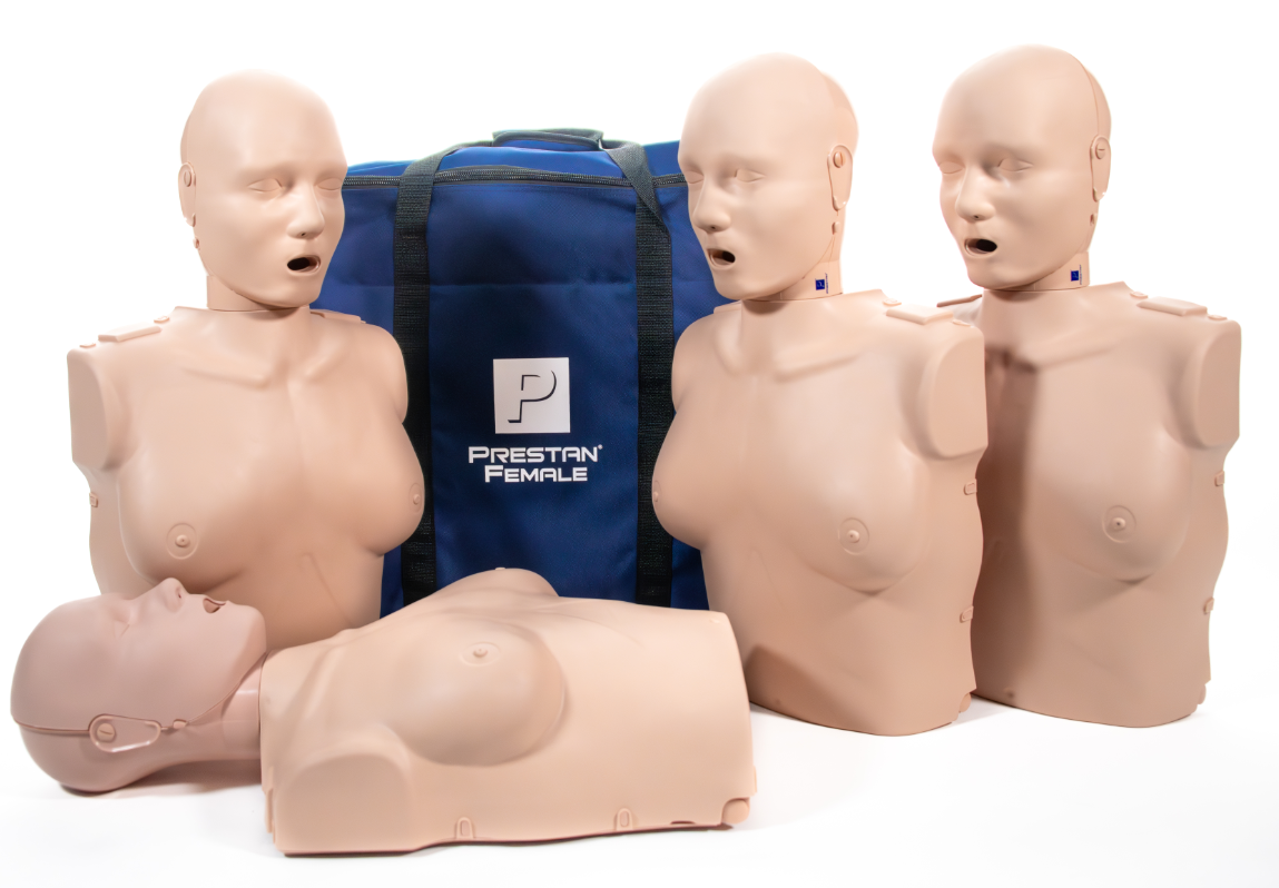 *NEW* PRESTAN Professional Female Manikin with CPR Feedback | 4-Pack | Prestan | Available from LivCor Australia