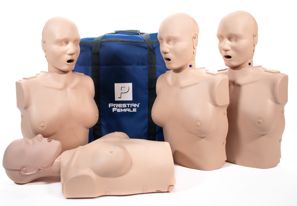 PRESTAN Professional Female Manikin with CPR Feedback | 4-Pack