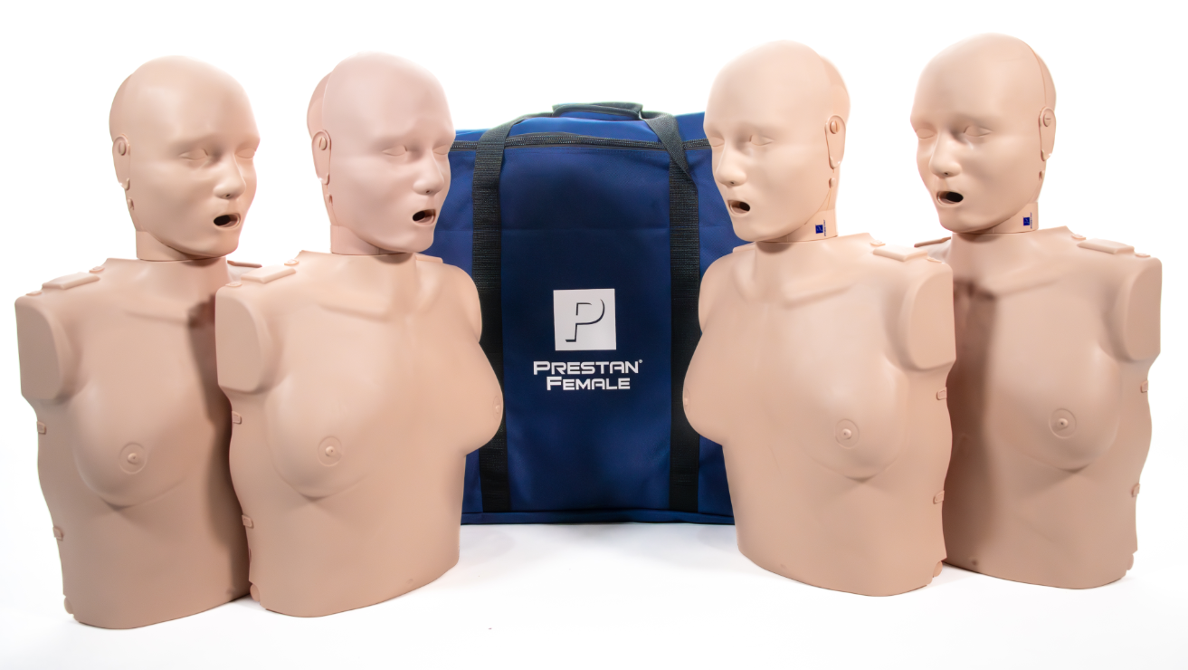 PRESTAN Professional Female Manikin with CPR Feedback | 4-Pack | Prestan | Available from LivCor Australia