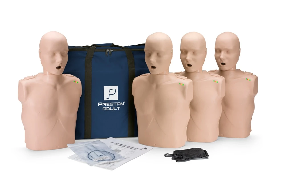 PRESTAN Professional Adult Manikin with CPR Feedback | 4-Pack