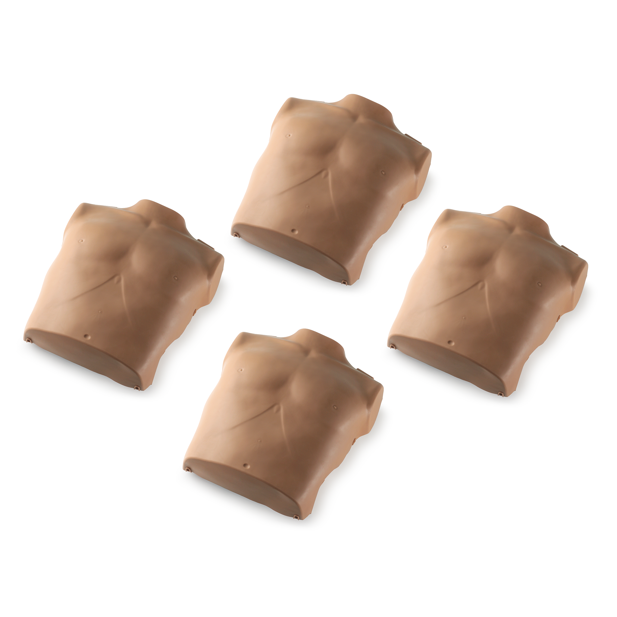 Torso Skin Replacement for PRESTAN Professional Adult Manikin 4-Pack | Dark Skin