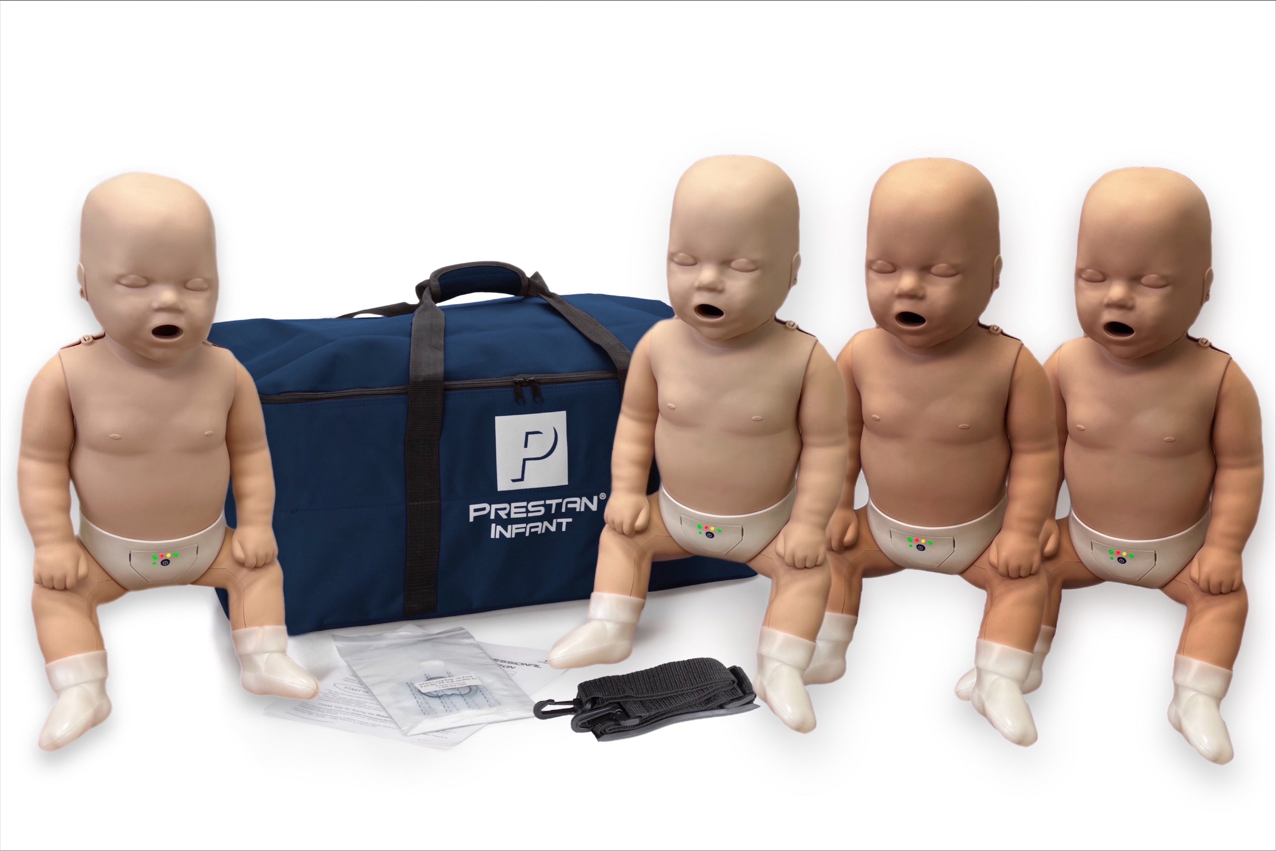 PRESTAN Professional Infant Manikin Diversity Kit with CPR Feedback | 4-Pack