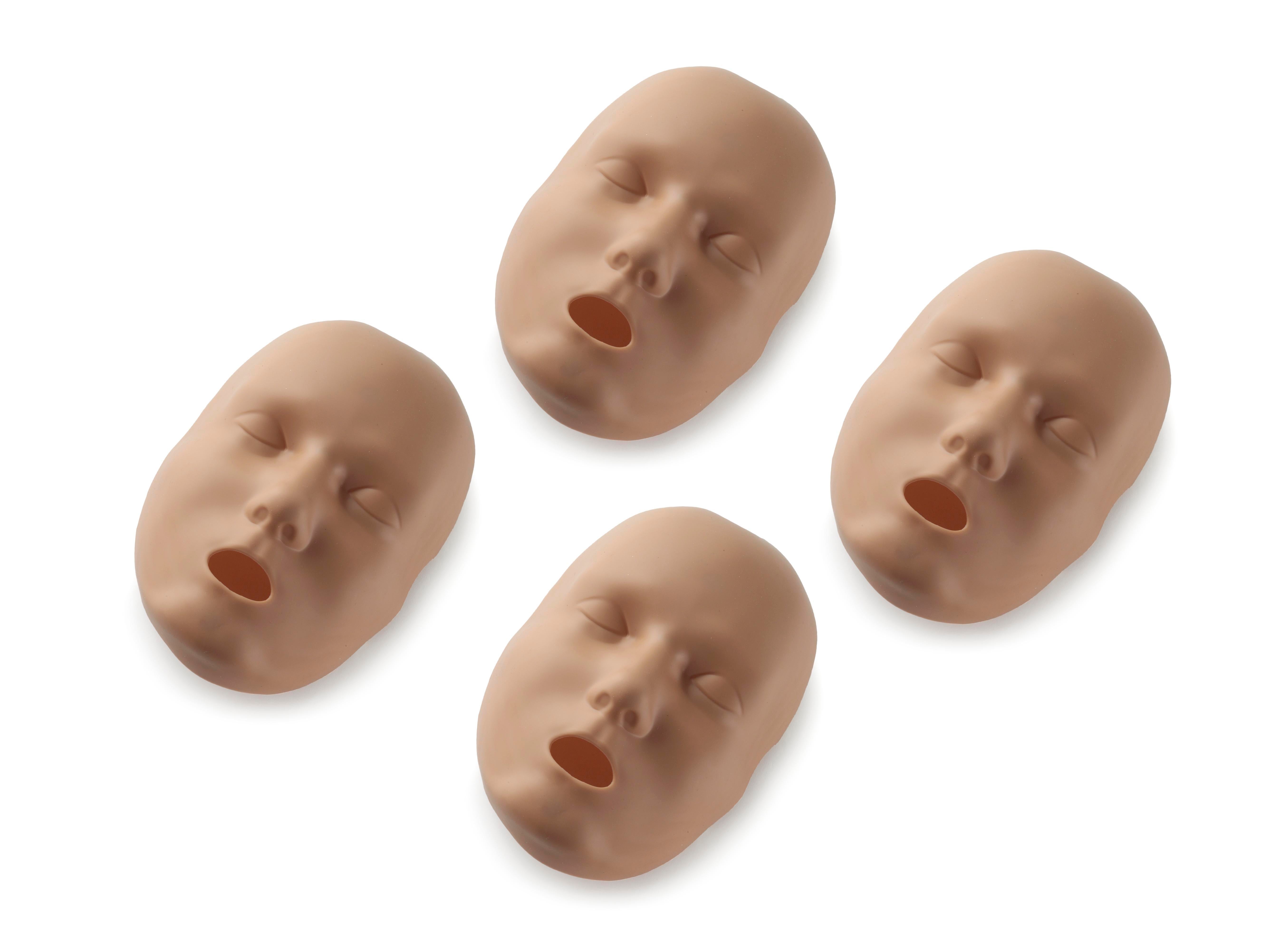 Face Skin Replacement for PRESTAN Professional Adult Manikin 4-Pack | Dark | Prestan | Available from LivCor Australia