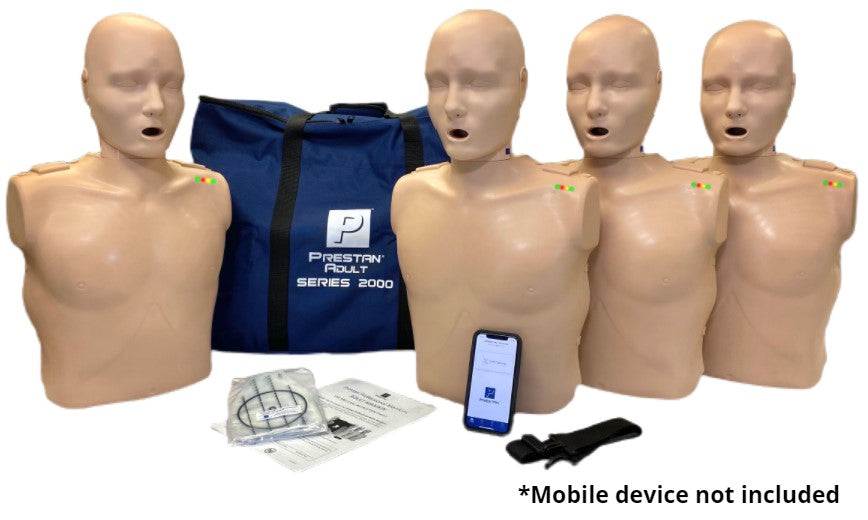 PRESTAN Professional Adult Series 2000 Manikin with Advanced CPR Feedback | 4-Pack
