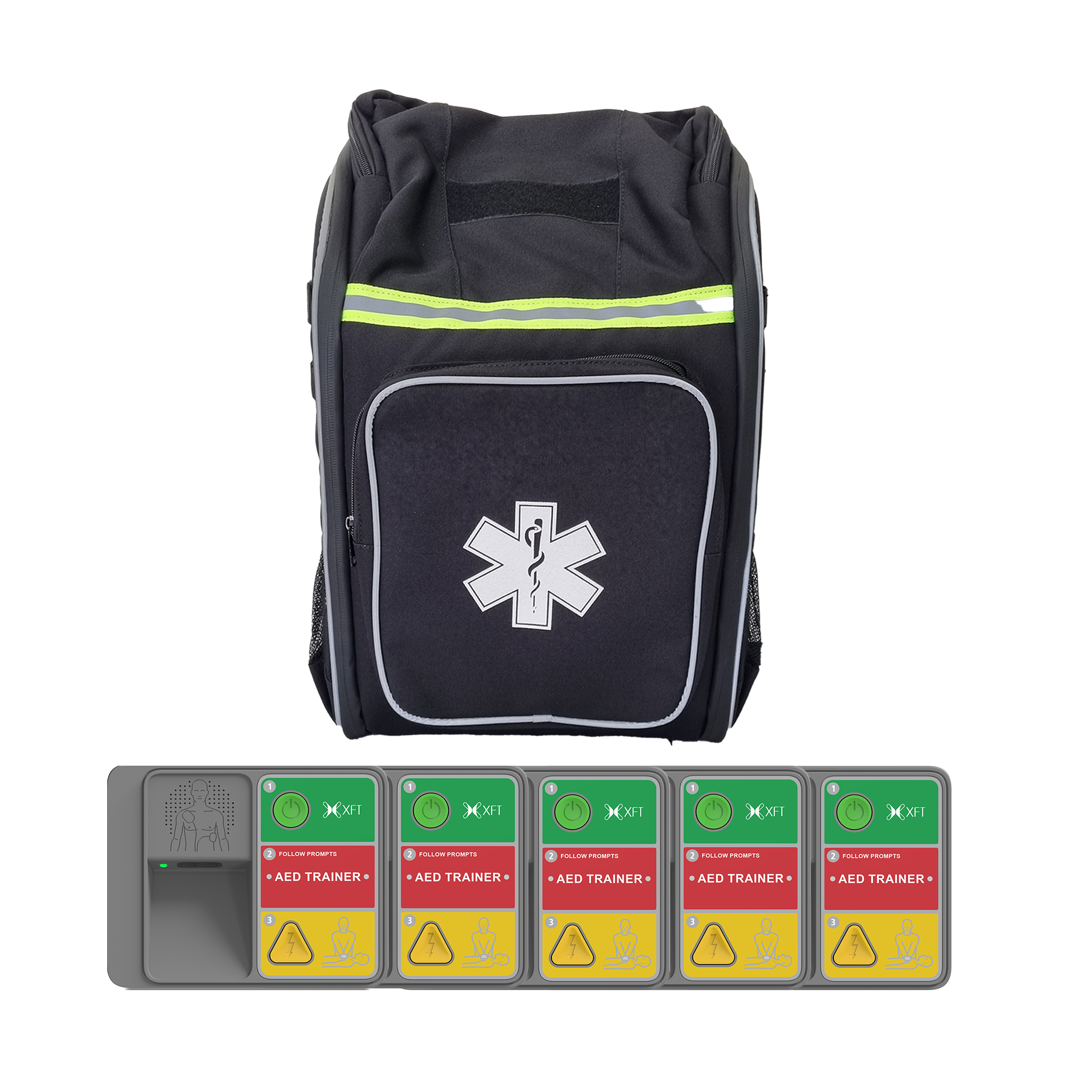 XFT-120N 5 x AED Trainer Multi Backpack