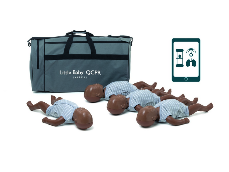 Little Baby QCPR | Dark | 4-Pack | Laerdal | Available from LivCor Australia
