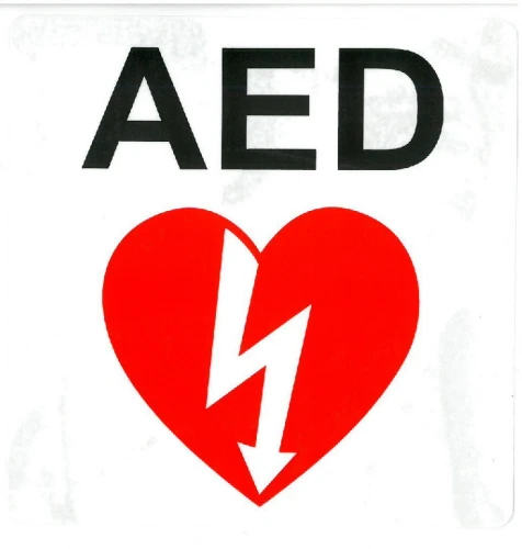 AED Window Sticker (Green or White) | LivCor | Available from LivCor Australia