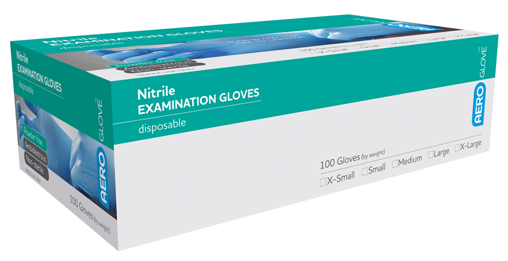 AeroGlove Nitrile Powder Free | 100-Pack | Aero Healthcare | Available from LivCor Australia