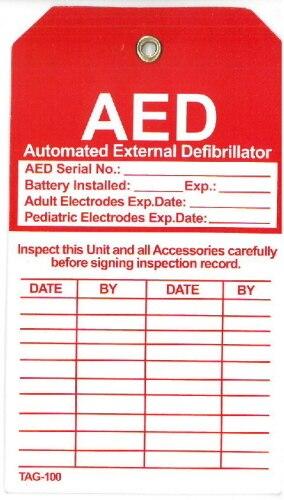 AED Inspection Tag | LivCor | Available from LivCor Australia