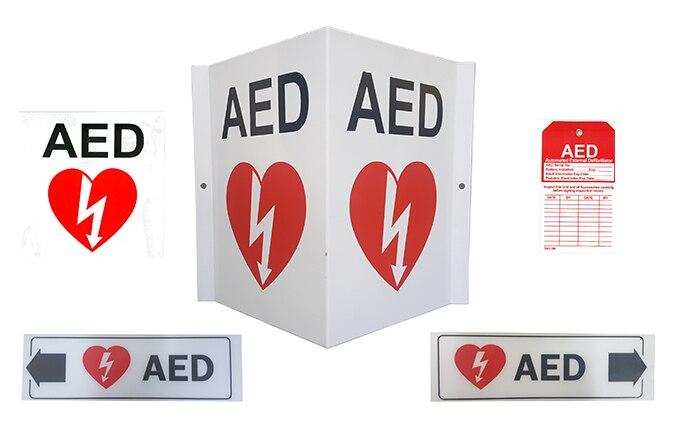 Complete AED Wall Sign Package | LivCor | Available from LivCor Australia