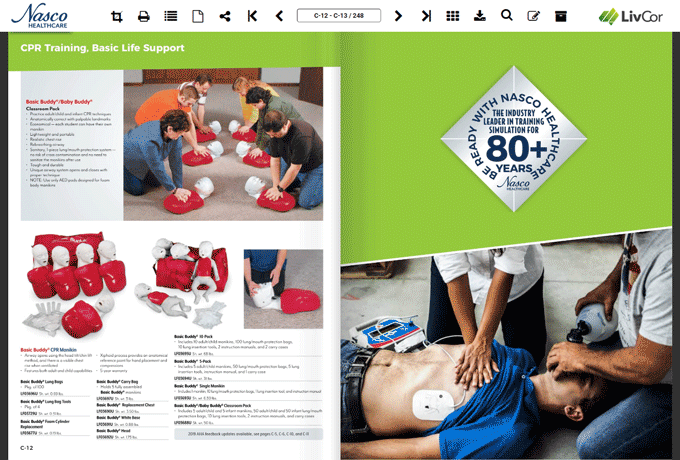 Kyle CPR Manikin | 3-Year Old Child | White w/Bag | Nasco | Available from LivCor Australia
