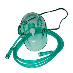 Oxygen Mask Adult & 2m O2 Tubing | - | Available from LivCor Australia