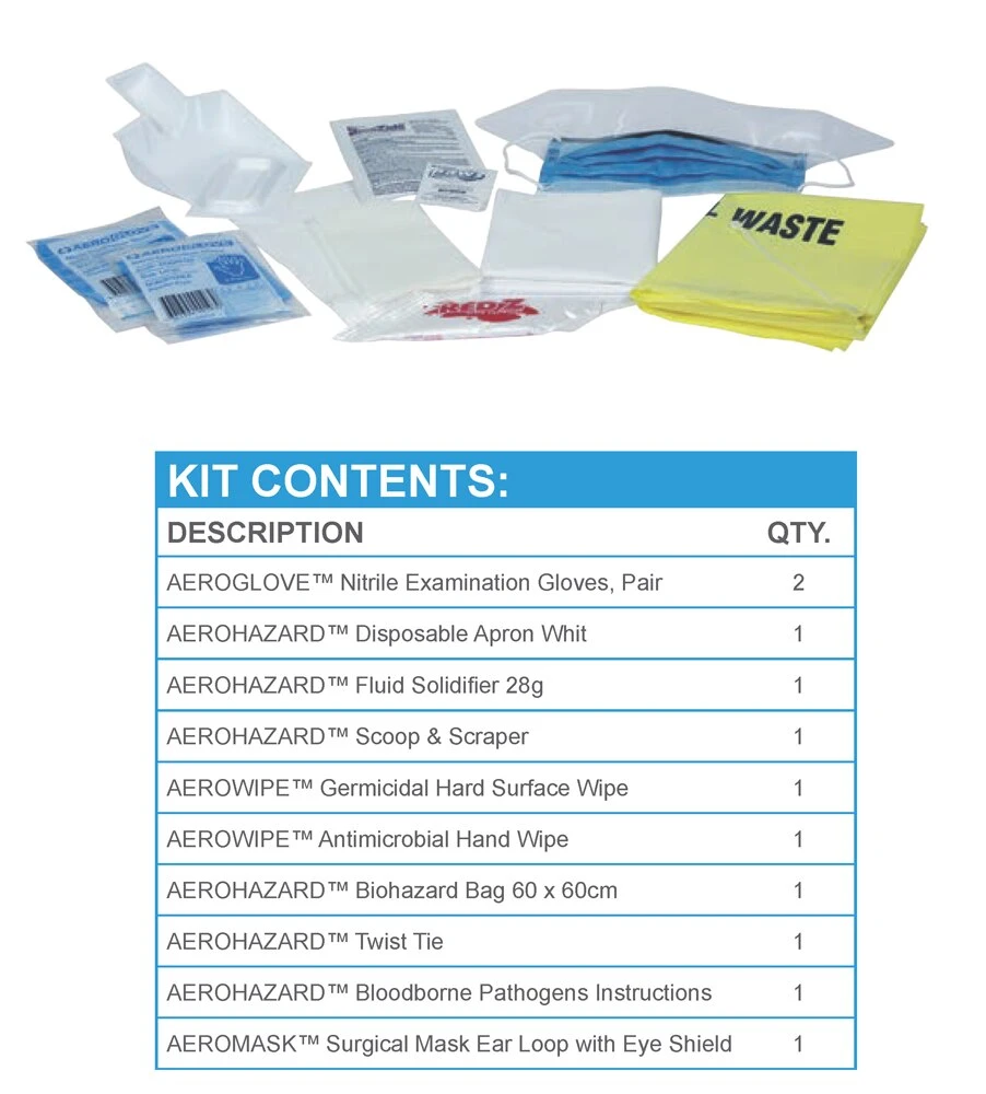 Biohazard Spill Kit | Aero Healthcare | Available from LivCor Australia